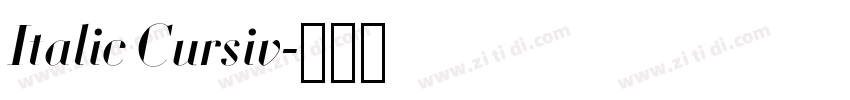 Italic Cursiv字体转换